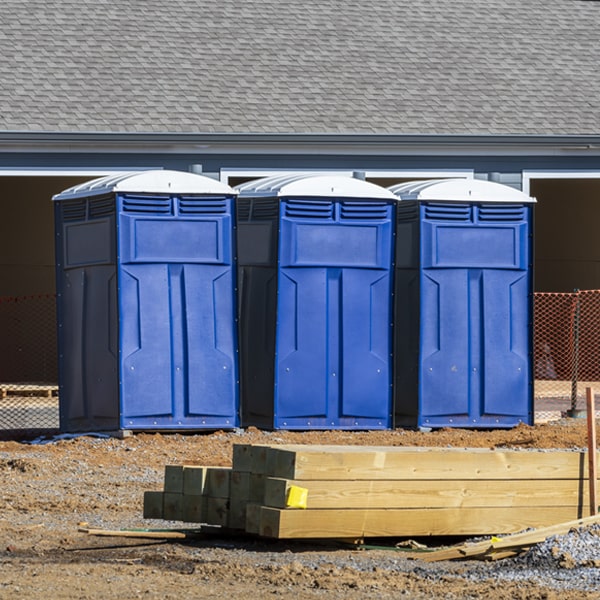 how can i report damages or issues with the porta potties during my rental period in Merrifield MN